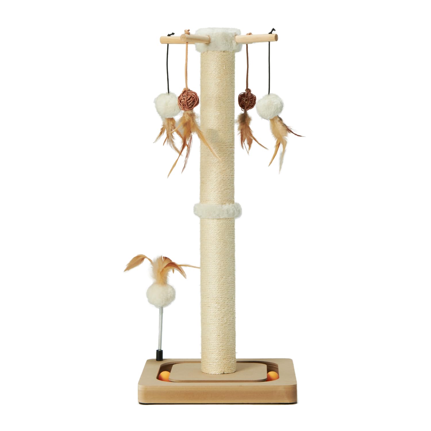 PEEKAB cat scratch post structure shows sturdy sisal for paw sharpening