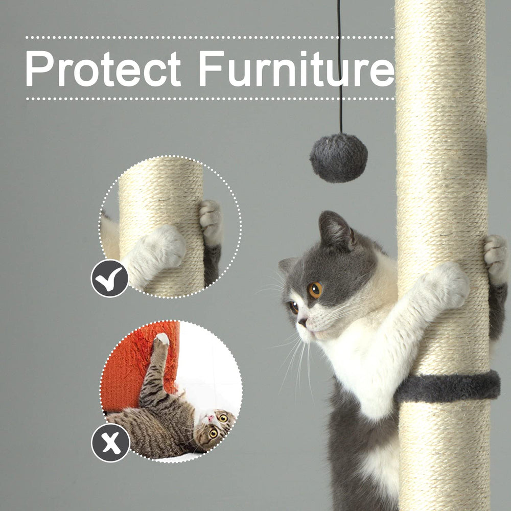 PEEKAB hanging ball feature—engaging play for indoor cats.
