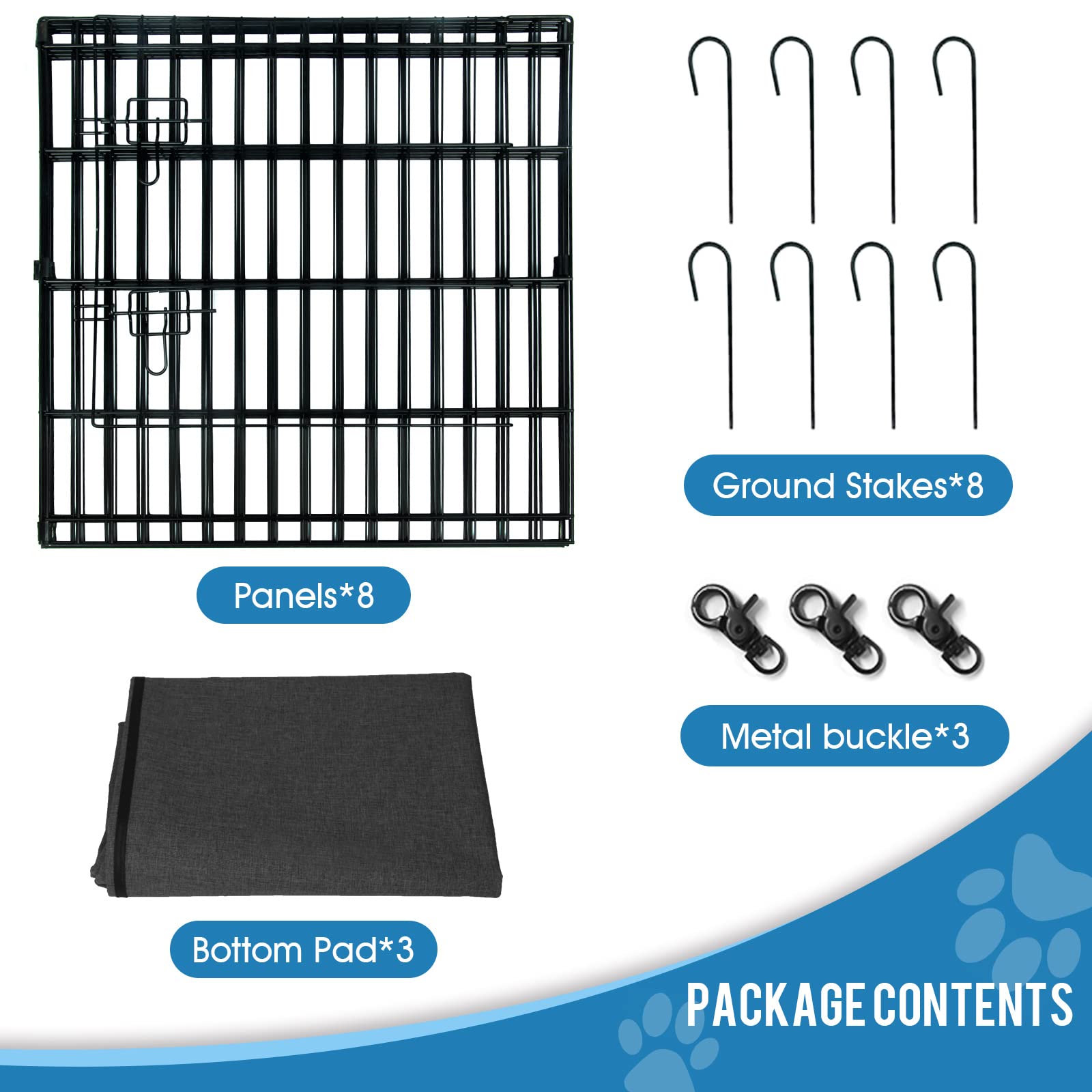 Peekaboo dog pen waterproof pad closeup showing easy-to-clean surface