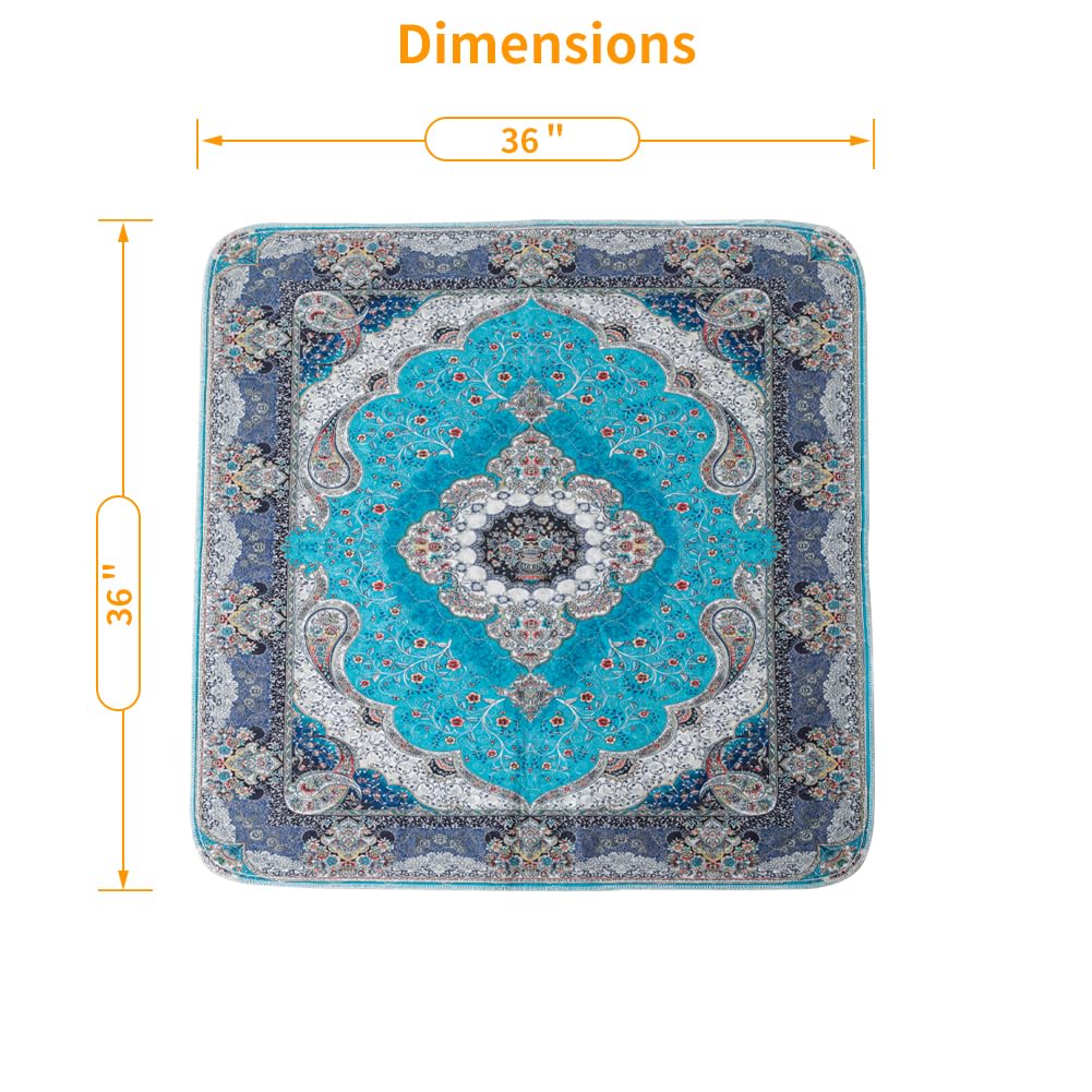 peepeego stylish dog pad blends with home decor as rug protector.
