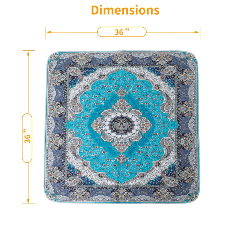 peepeego stylish dog pad blends with home decor as rug protector.