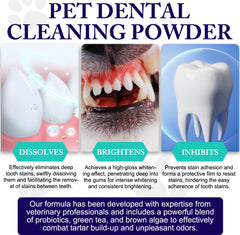 Peesnb labeled bottle on countertop suggests convenient pet oral care routine.