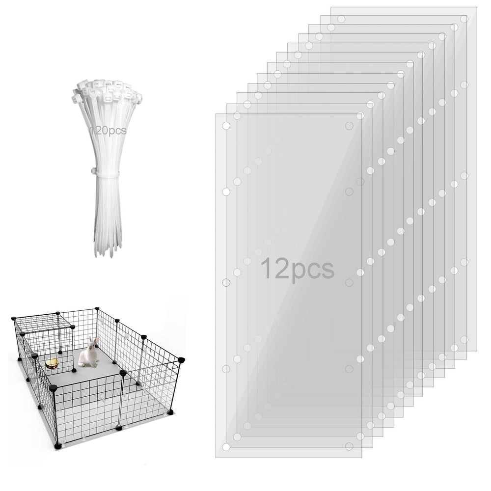 PEFAVPRO pet cage guard pair layout enables quick setup for a tidy, observable enclosure.