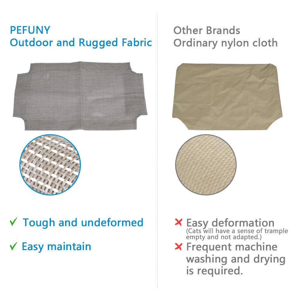 PEFUNY Cat Window Hammock flannel cover offers cozy warmth and easy cleaning.