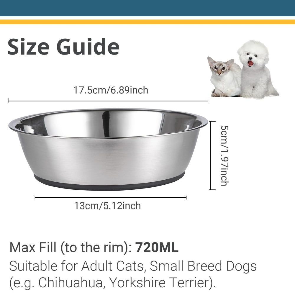 PEGGY11 bowls with non-slip base ensuring quiet feeding and reduced sliding.