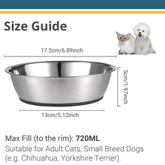 PEGGY11 bowls with non-slip base ensuring quiet feeding and reduced sliding.