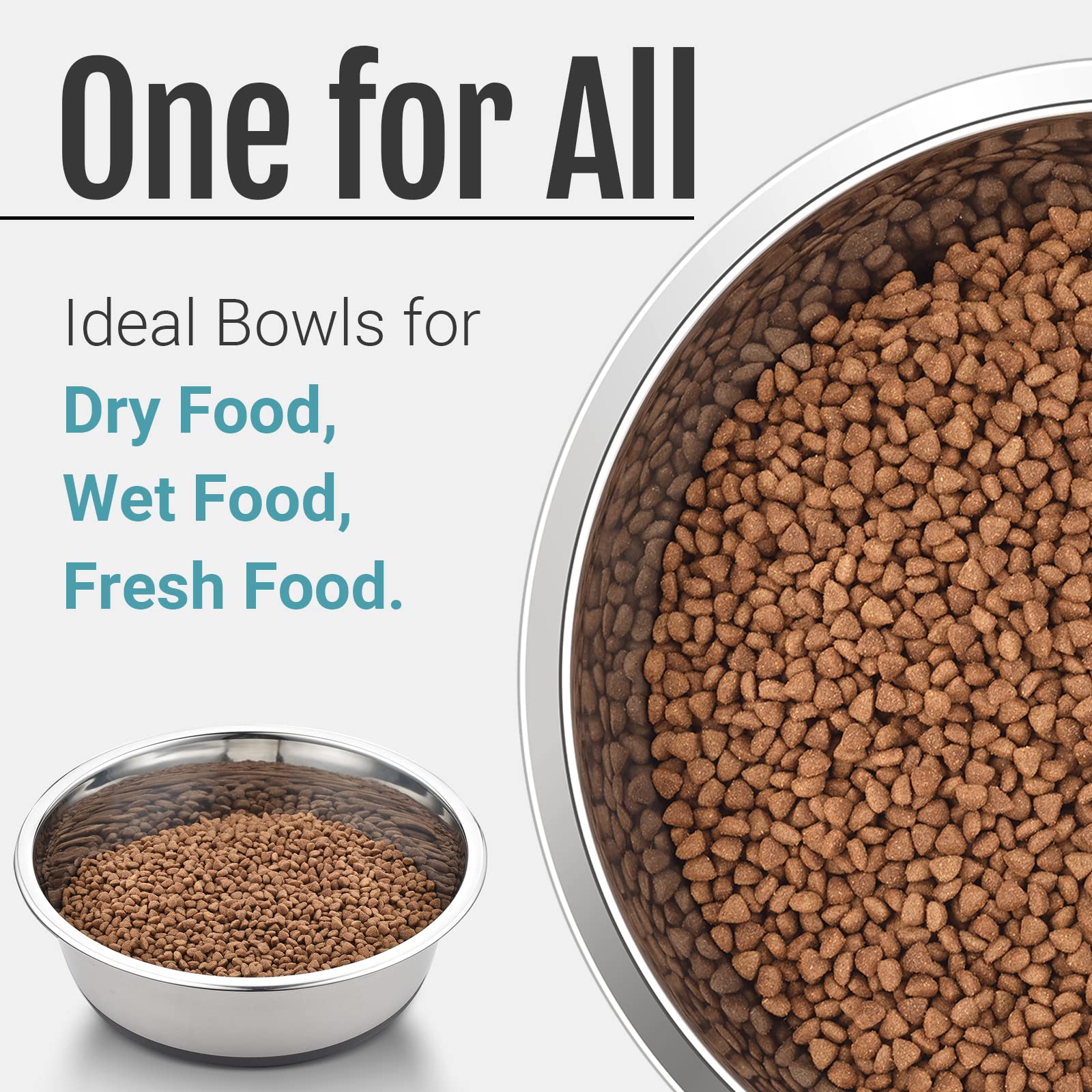 Peggy11 3.8-cup capacity bowls ideal for 20-30 lb dogs