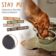 PEGGY11 durable, dishwasher-safe bowls simplify cleaning after meals and treats.