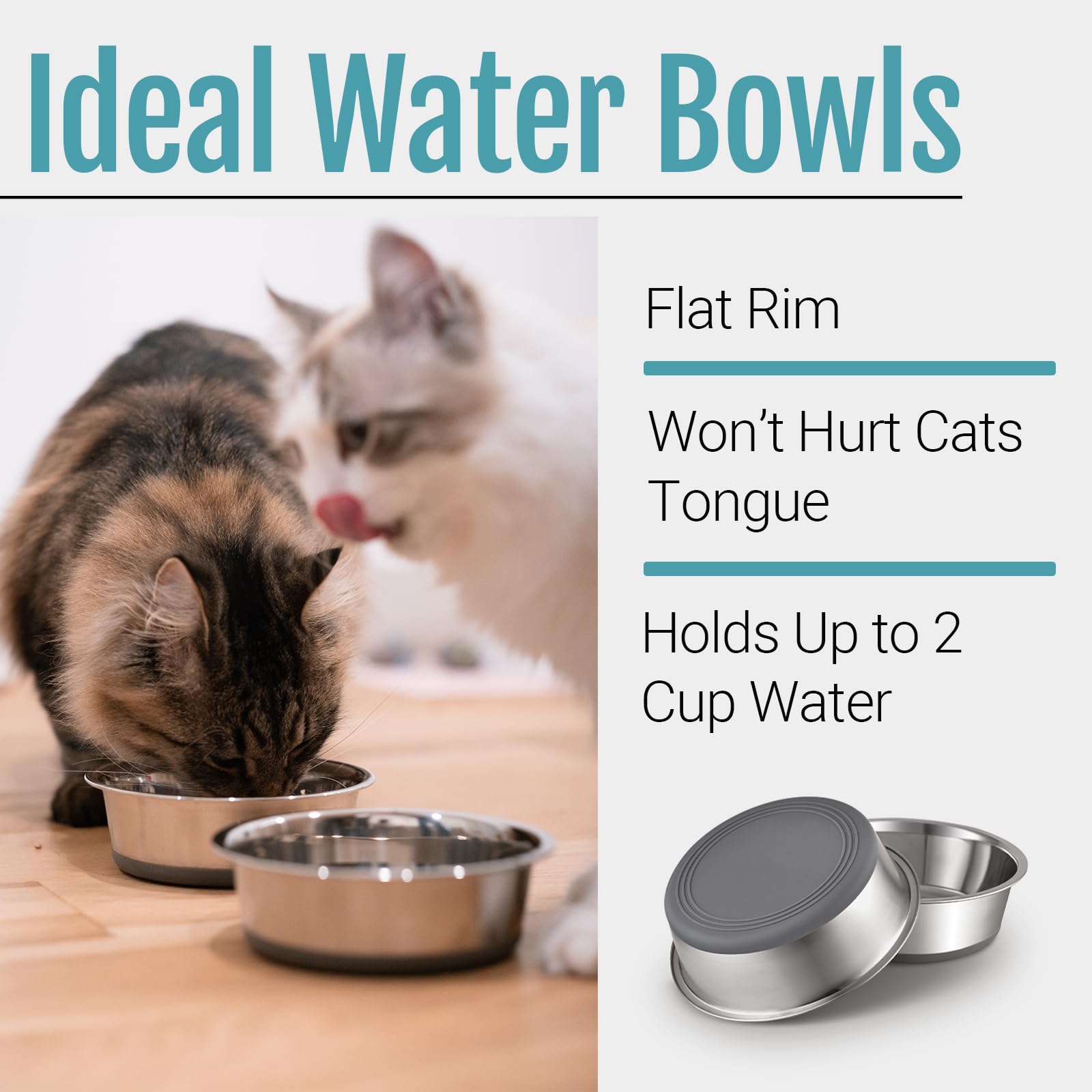 PEGGY11 two-cup capacity bowls for small pets.