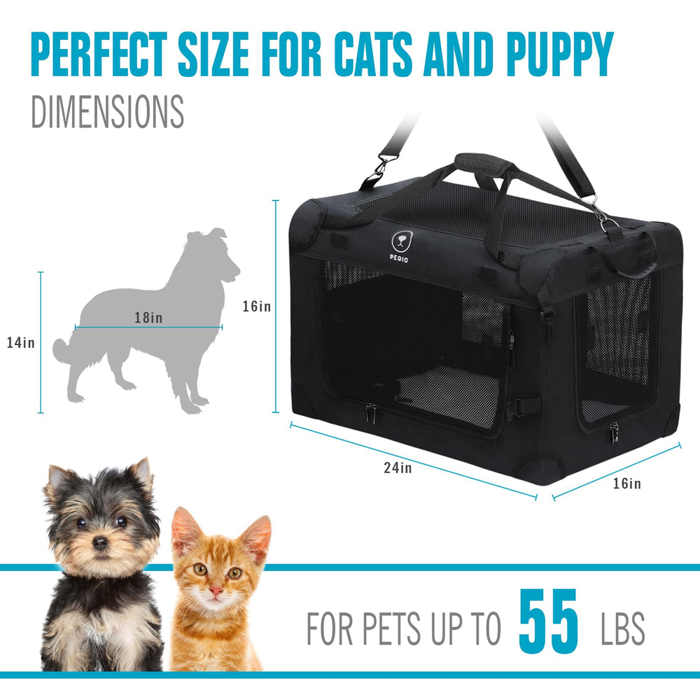 Pegic extra-large cat carrier versatile for indoor and outdoor use.