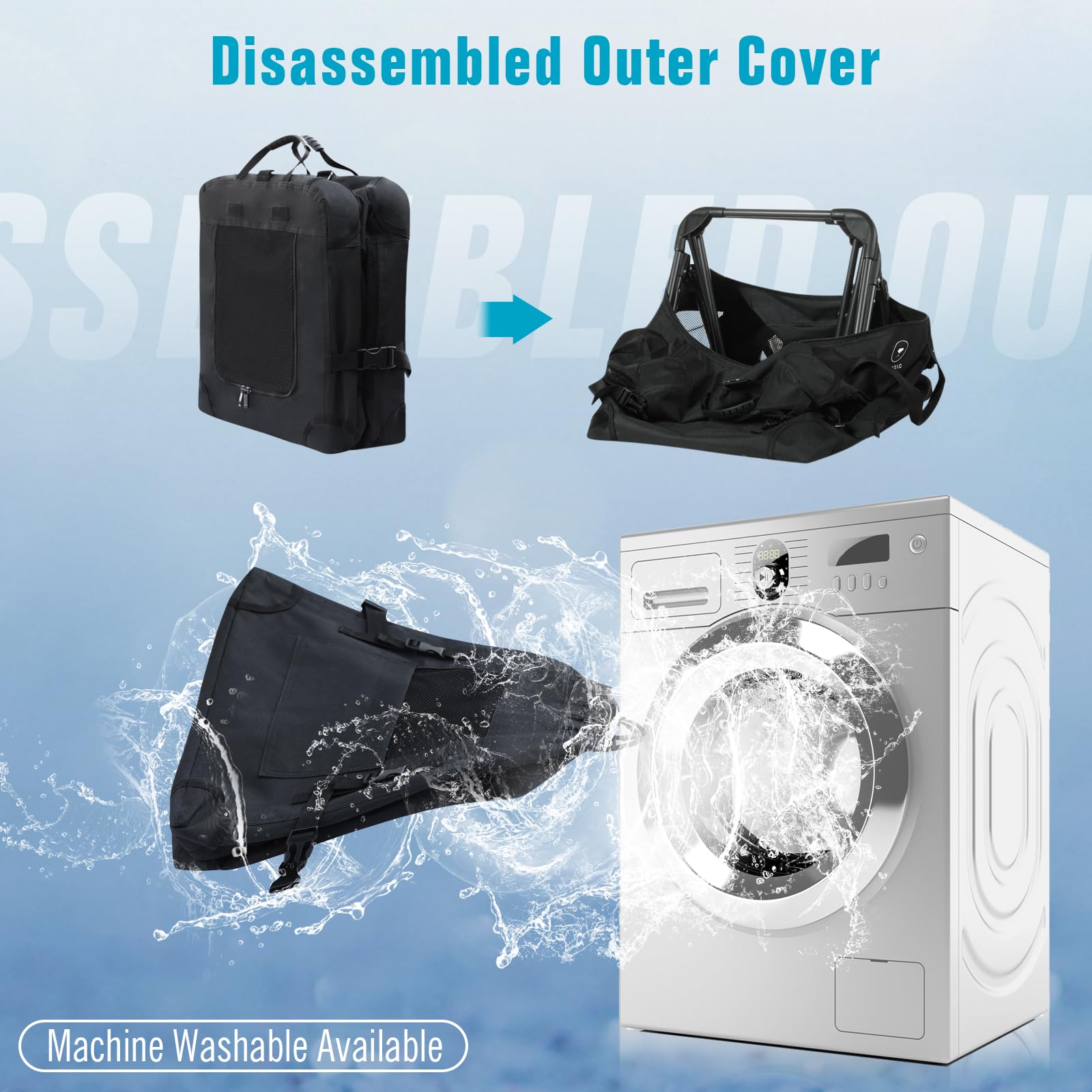 Pegic extra-large cat carrier roomy interior fits two kittens or a large cat.