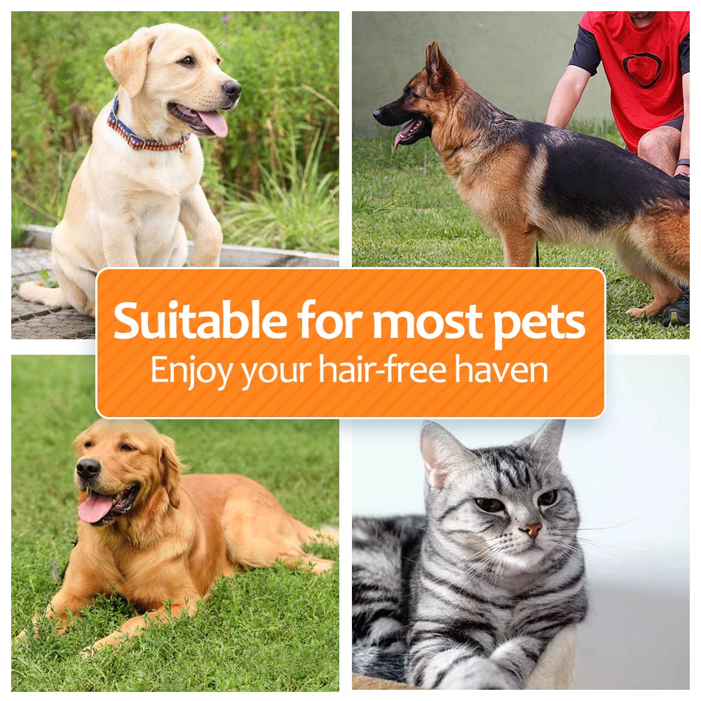 PEITA PET undercoat rake removes loose hair to reduce shedding.