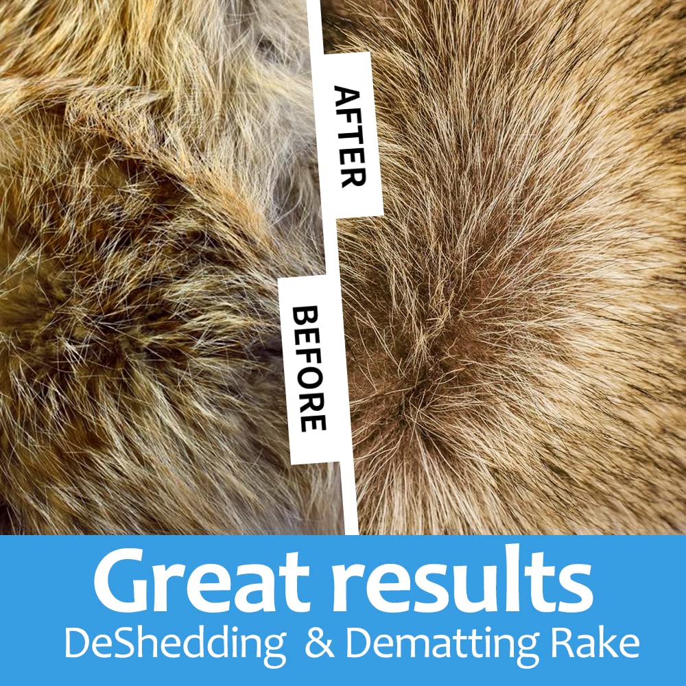 PEITA PET wide dematting teeth tackle mats and tangles for faster grooming.