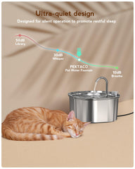 PEKTACO water level window showing 3.2L capacity at a glance