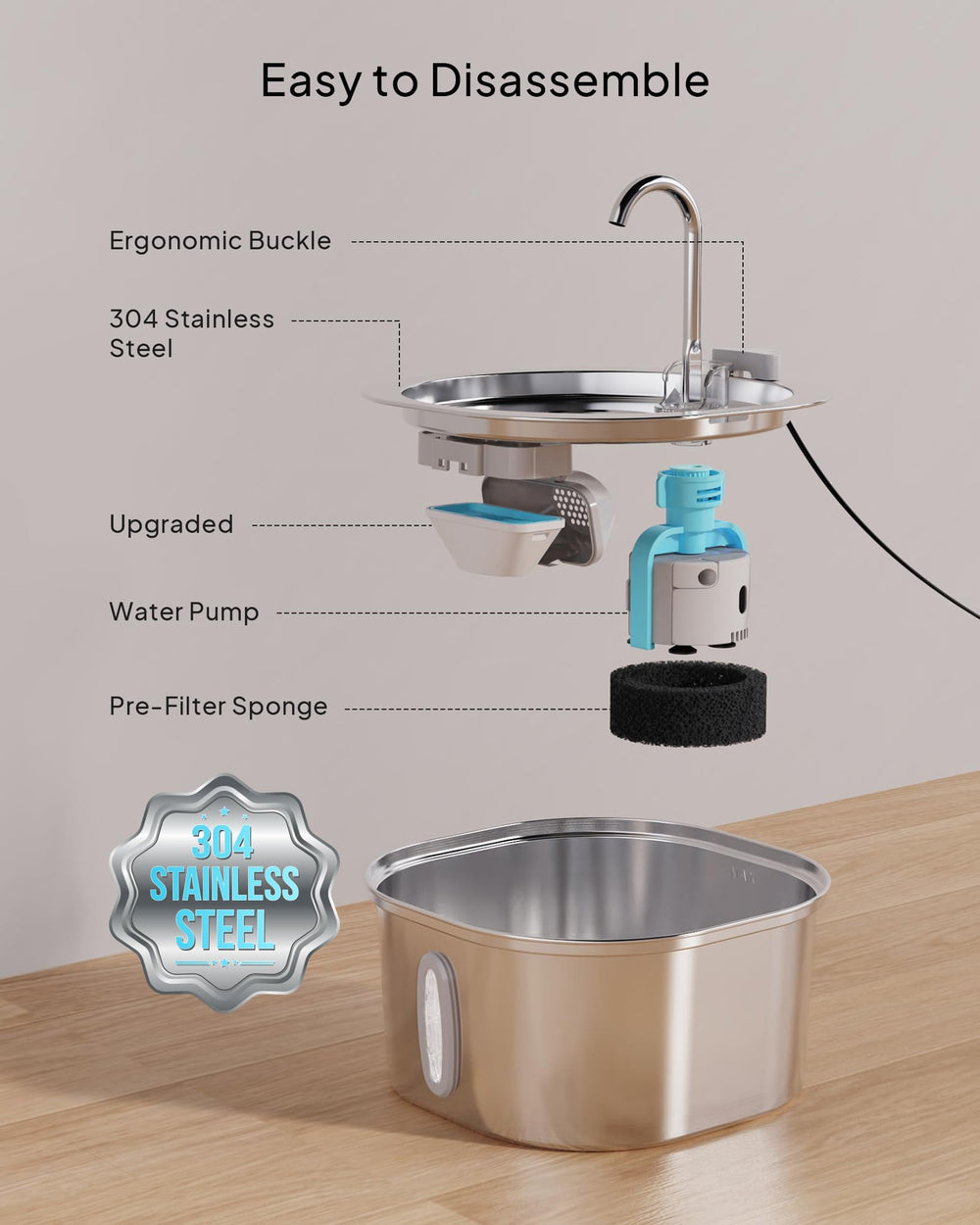 PEKTACO six-filters-included packaging demonstrates ongoing hydration for pets.