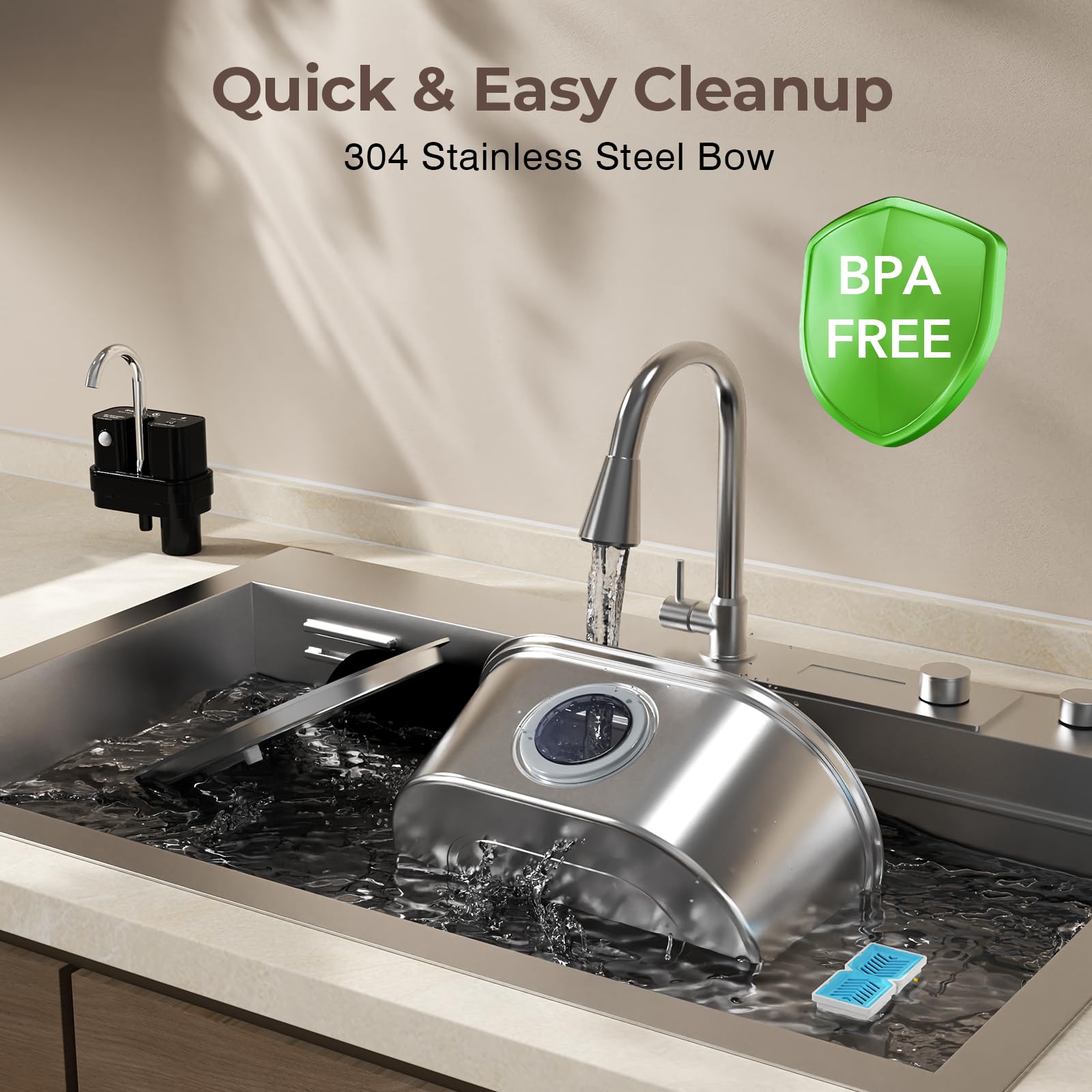 PEKTACO three-modes cater to continuous, motion-sensing, or timed water flow.
