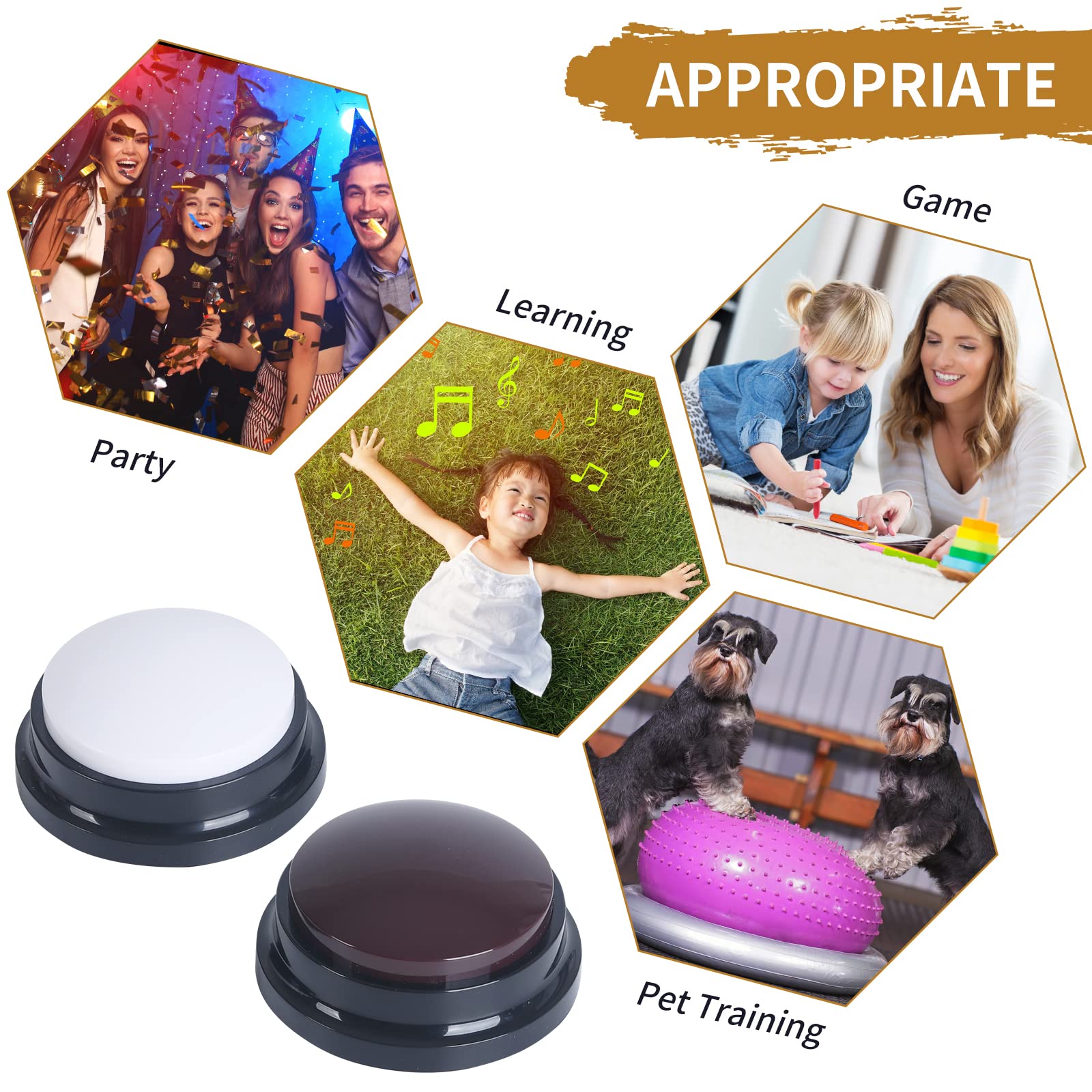 PELTEFLU voice recording button in multiple color options for distinct training cues