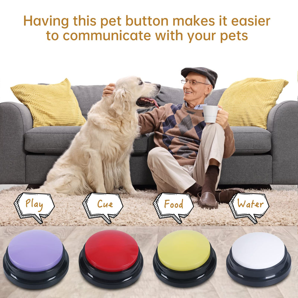 PELTEFLU voice recording button used with pets to help with simple training prompts