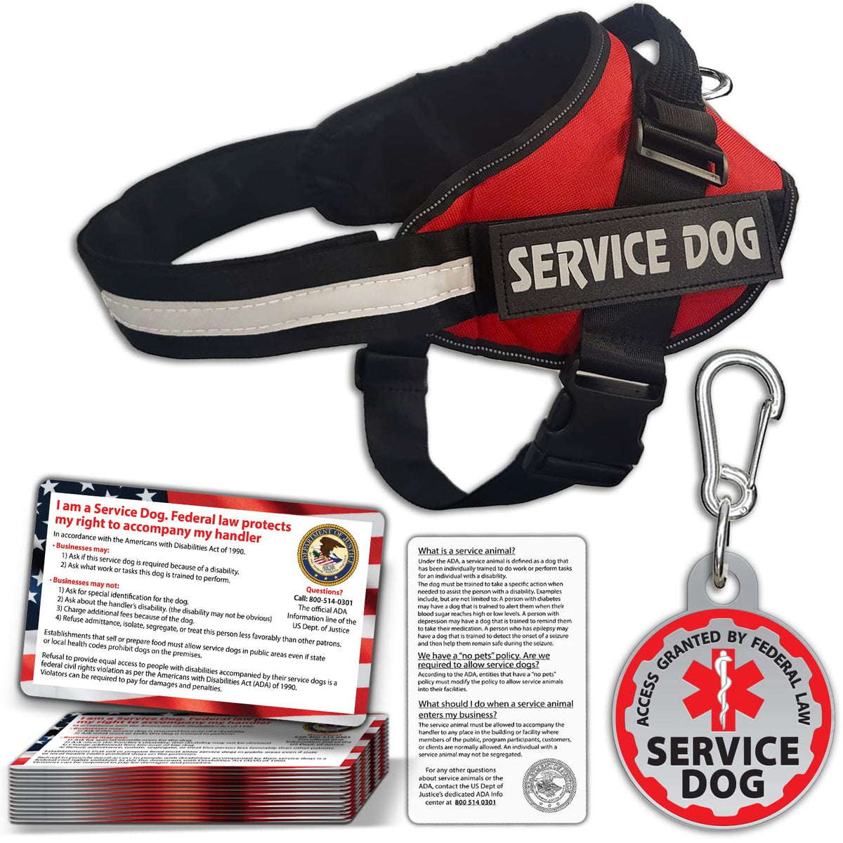 Pelto service dog vest harness with reflective material for safety and control.