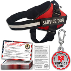 Pelto service dog vest harness with reflective material for safety and control.