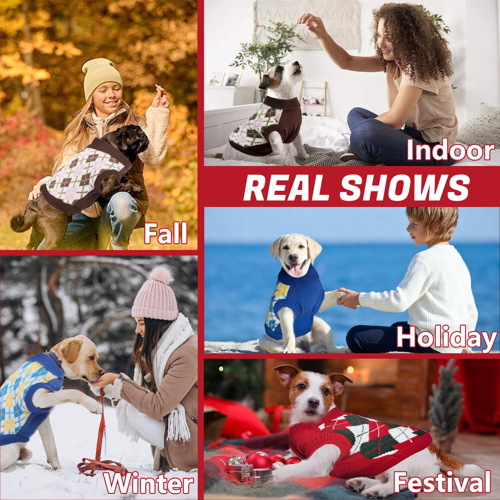 PELUKOA dog sweater machine washable yarn for simple care