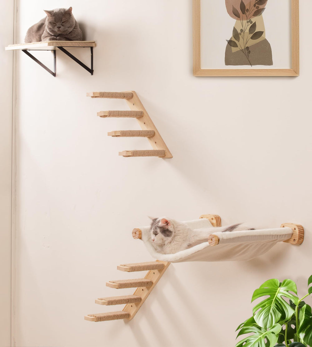PELUMOZ cat-hammock-four-bolts-stability underscores secure four-bolt mounting.