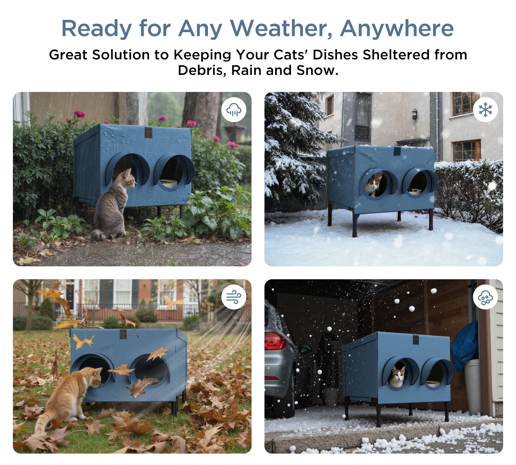 PELUMOZ dual feed holes keep meals safe and clean