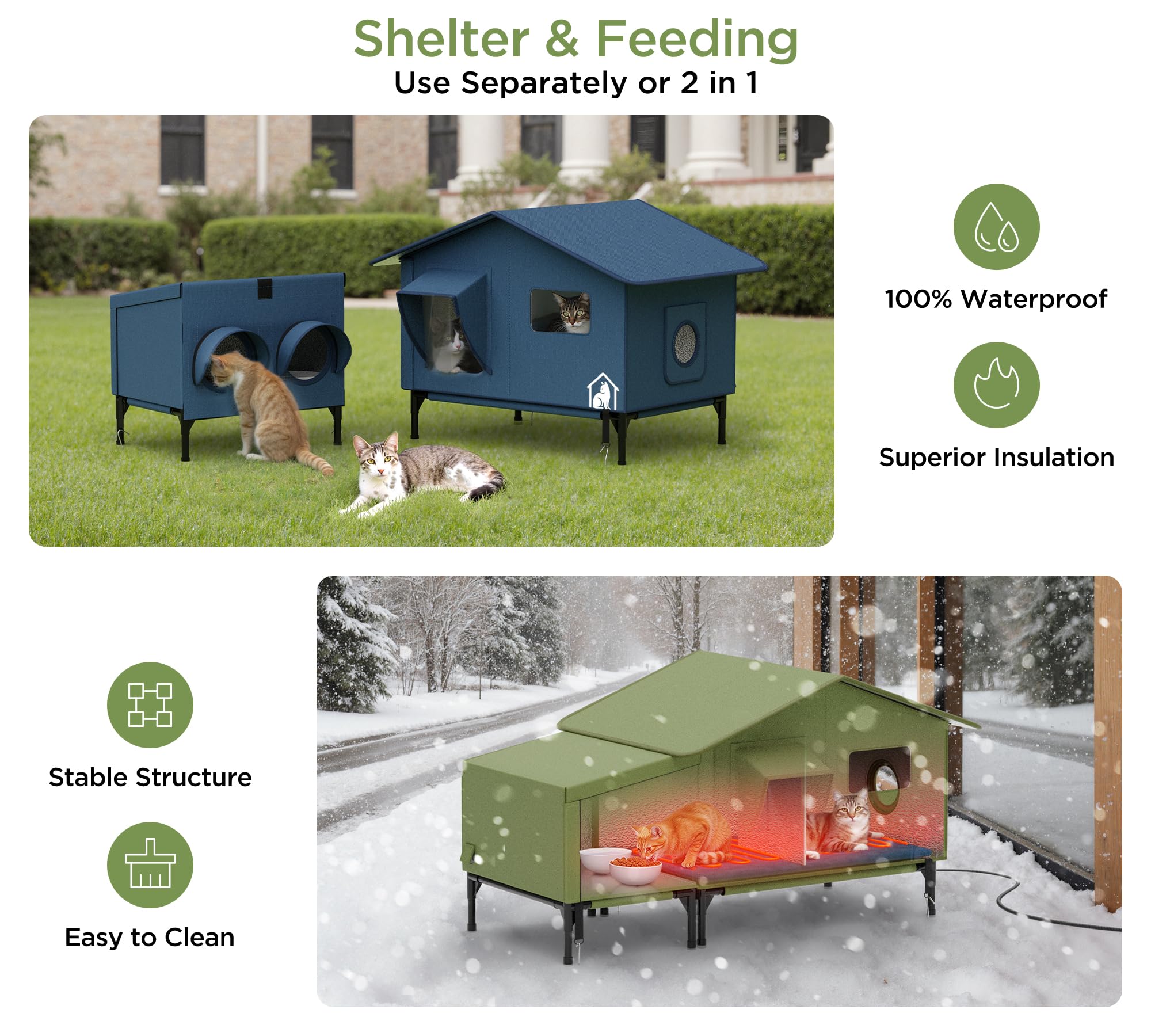 PELUMOZ easy tool-free assembly supports quick outdoor setup