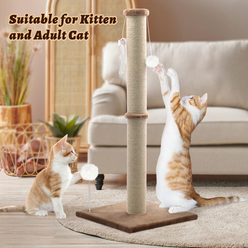 peluomoz heavy 15x15 base ensures stable footing during vigorous scratching