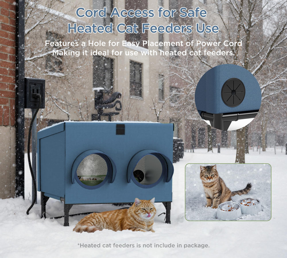 PELUMOZ rear cable port fits heated bowls for winter comfort