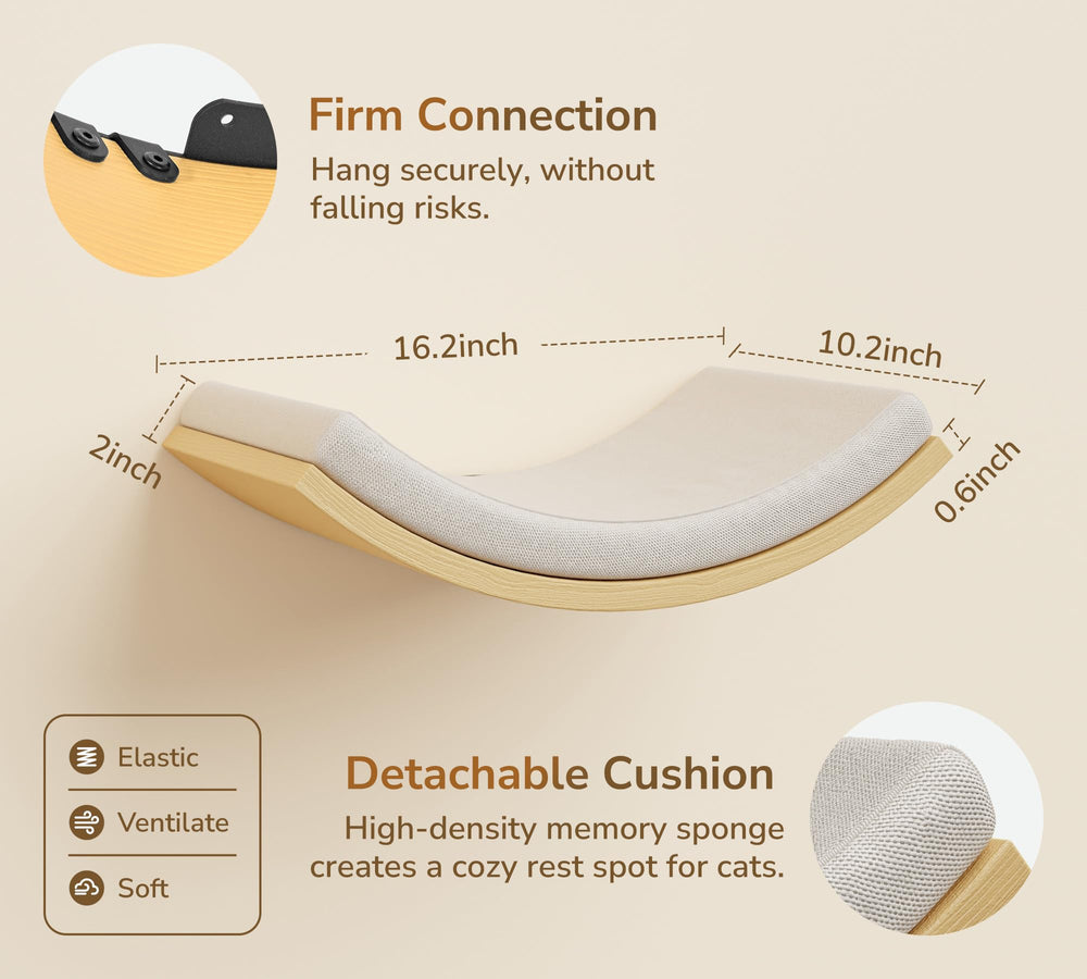 Peluomoz foam pad attaches with Velcro for quick removal and cleaning