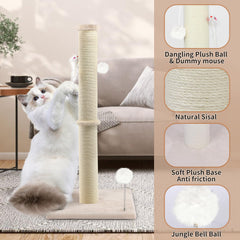 PELUMOZ sisal-wrapped post offers authentic scratching and claw health