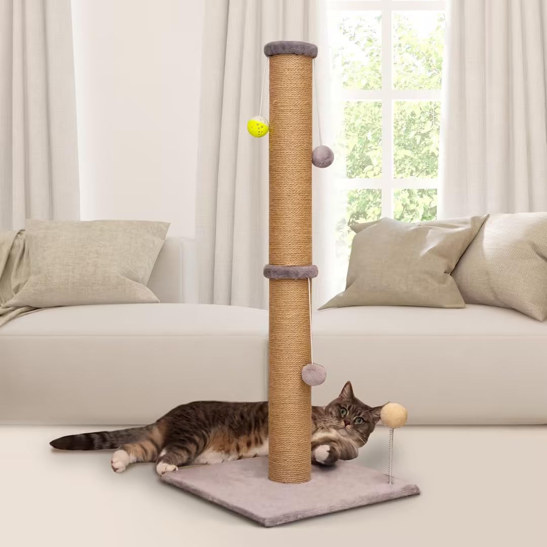 PEL UMOZ cat scratching post heavy base prevents tipping during vigorous play