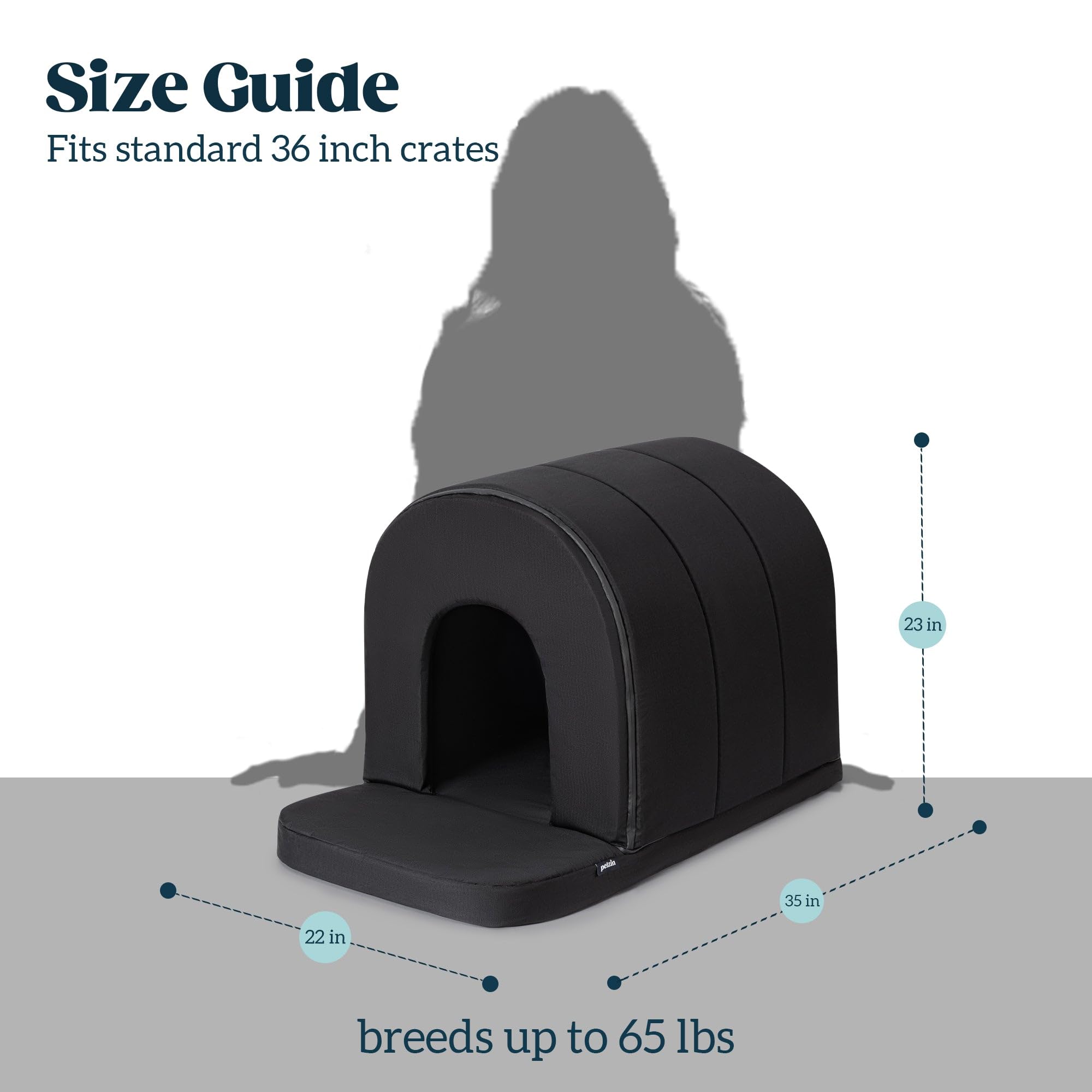 PELZIN dog house machine-washable cover hygienic cleaning after adventures