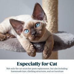 Pelzin Natural Sisal Rope post replacement ideal for rebuilding a sturdy cat tree.