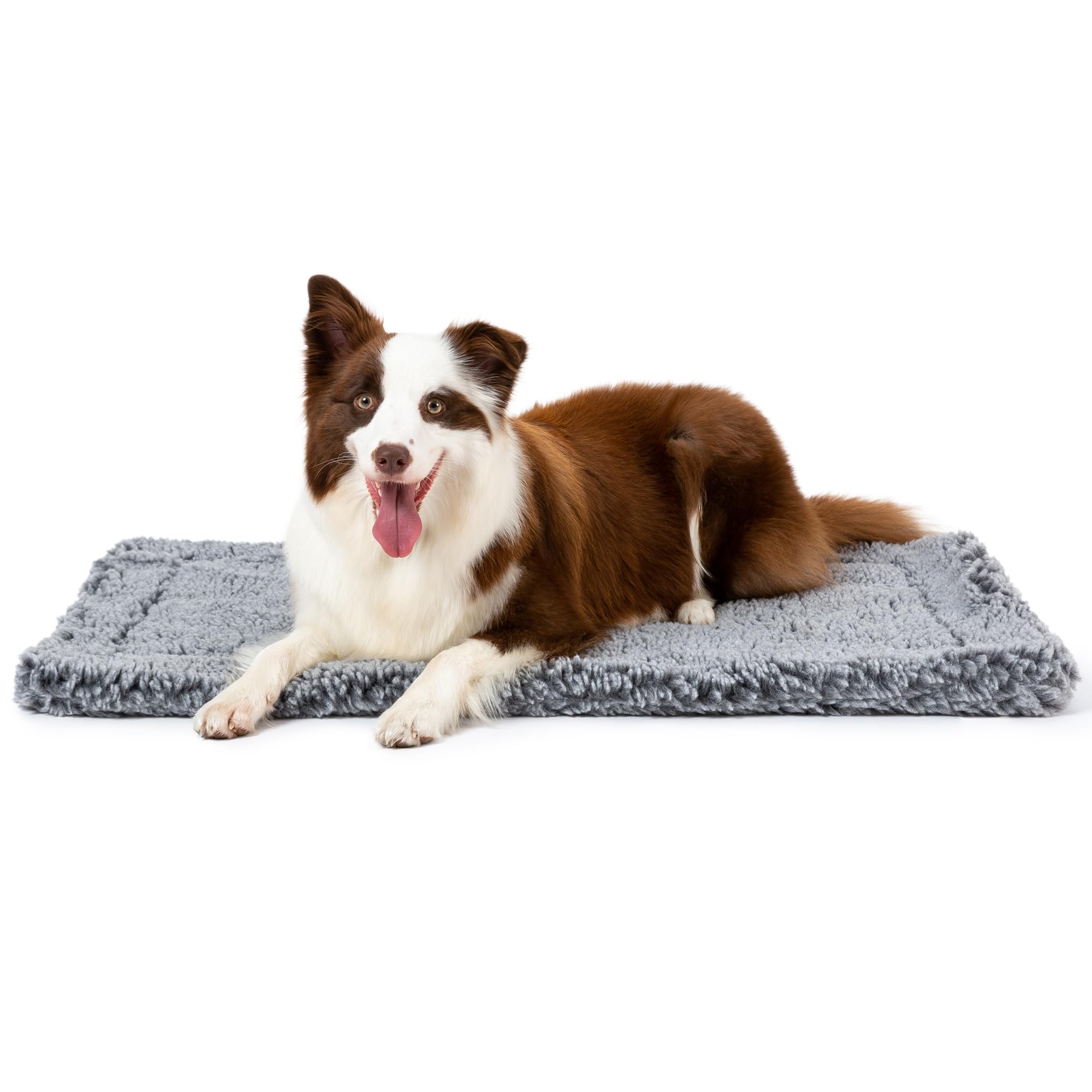 PELZIN Stoutwool durable chew-proof bed for large dogs in charcoal