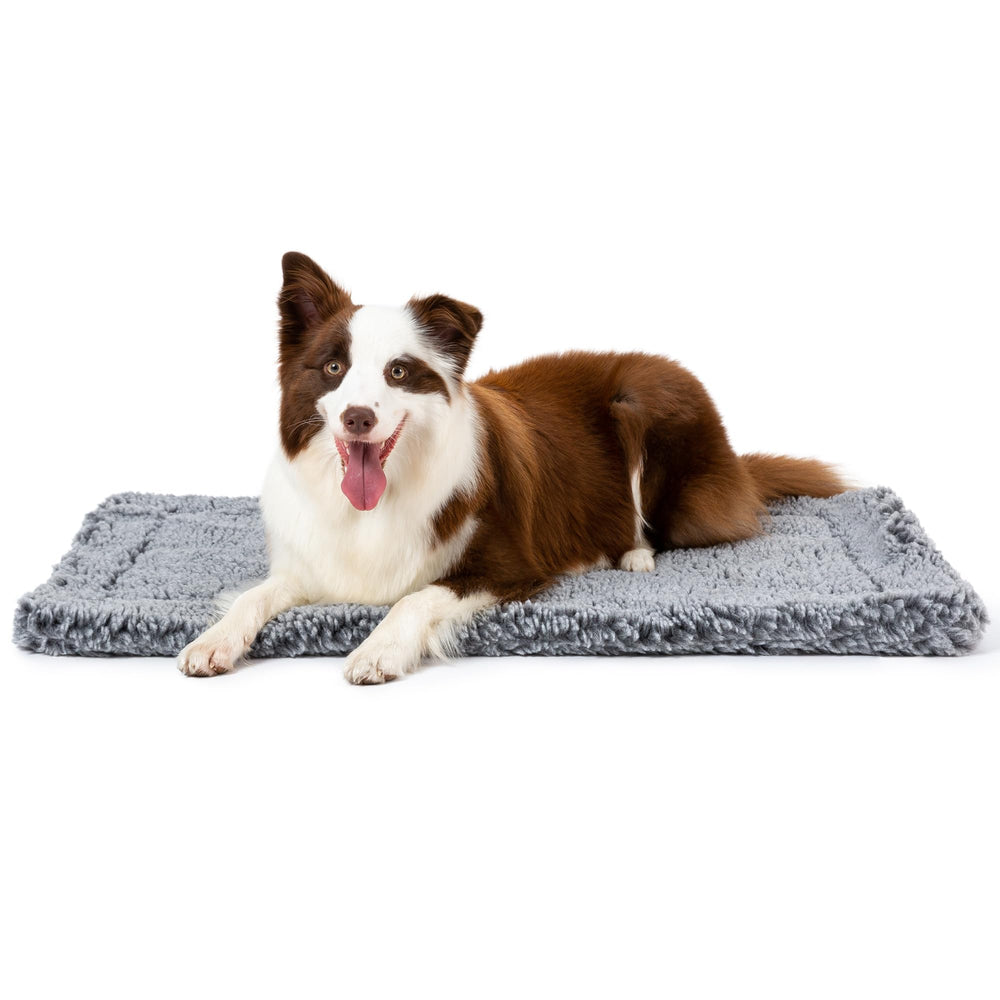 PELZIN Stoutwool durable chew-proof bed for large dogs in charcoal