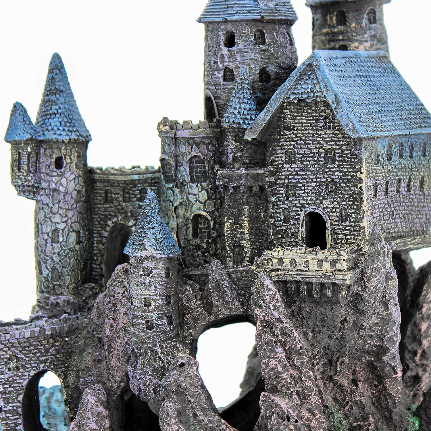 Penn-Plax Age-of-Magic Wizard’s Castle Part B cleans easily with warm water and no soap.