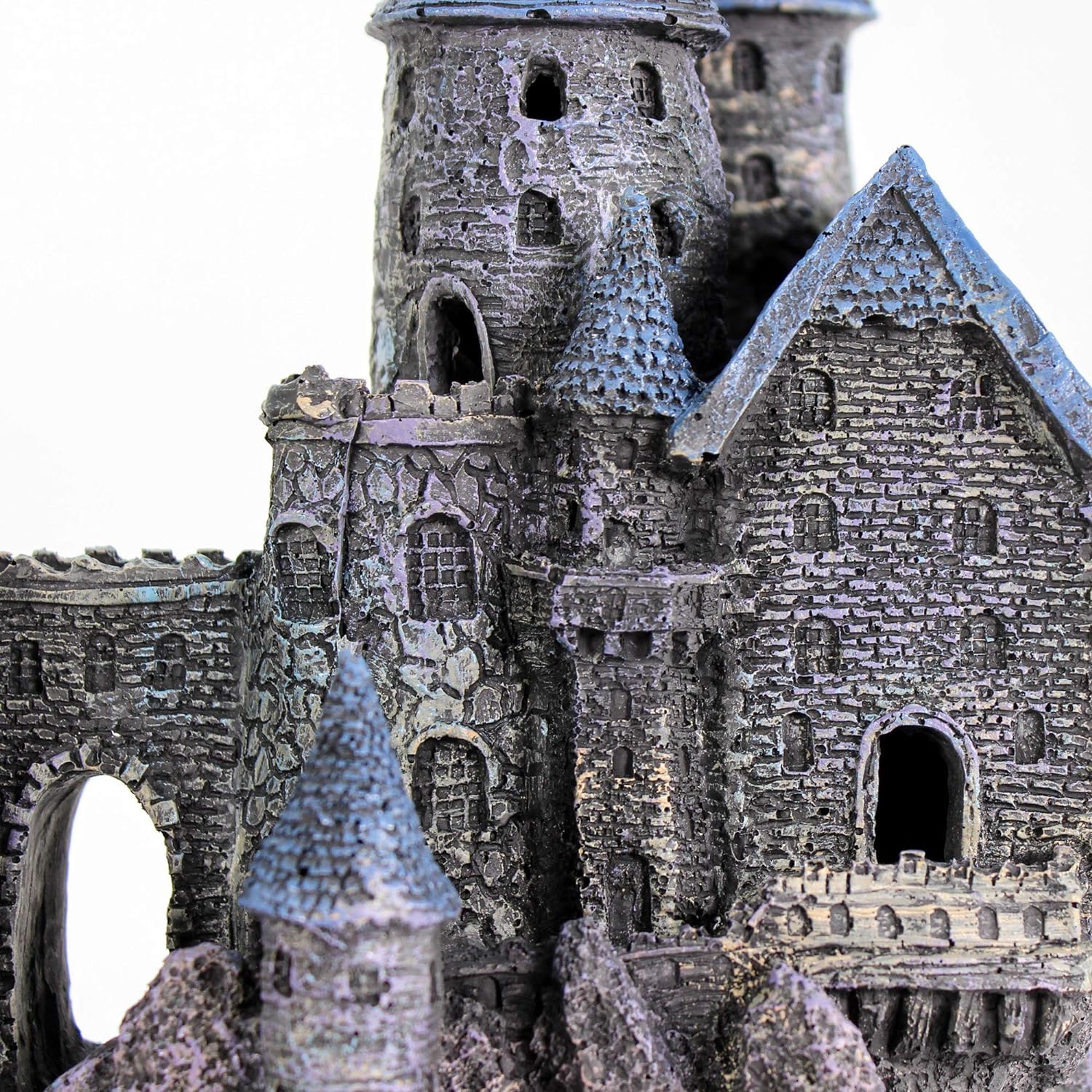 Penn-Plax Age-of-Magic Wizard’s Castle Part B made of safe resin for freshwater and saltwater.