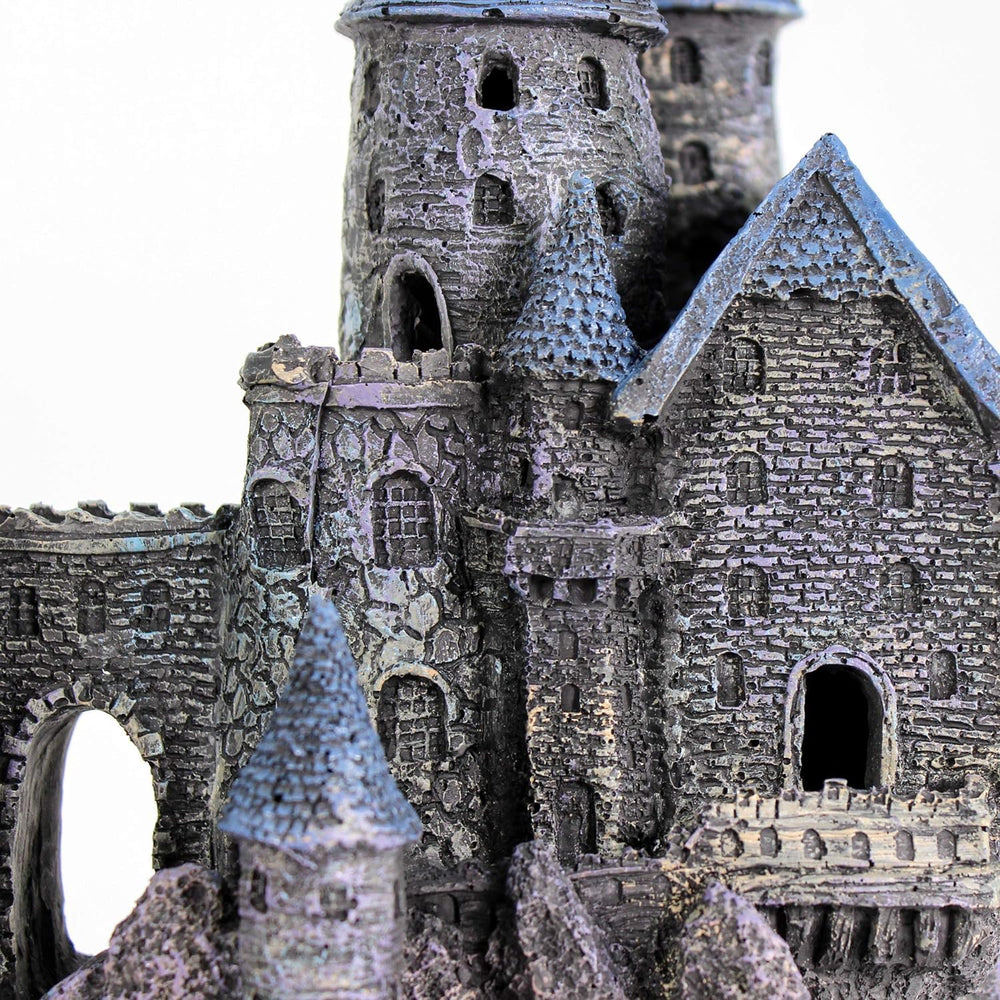 Penn-Plax Age-of-Magic Wizard’s Castle Part B made of safe resin for freshwater and saltwater.
