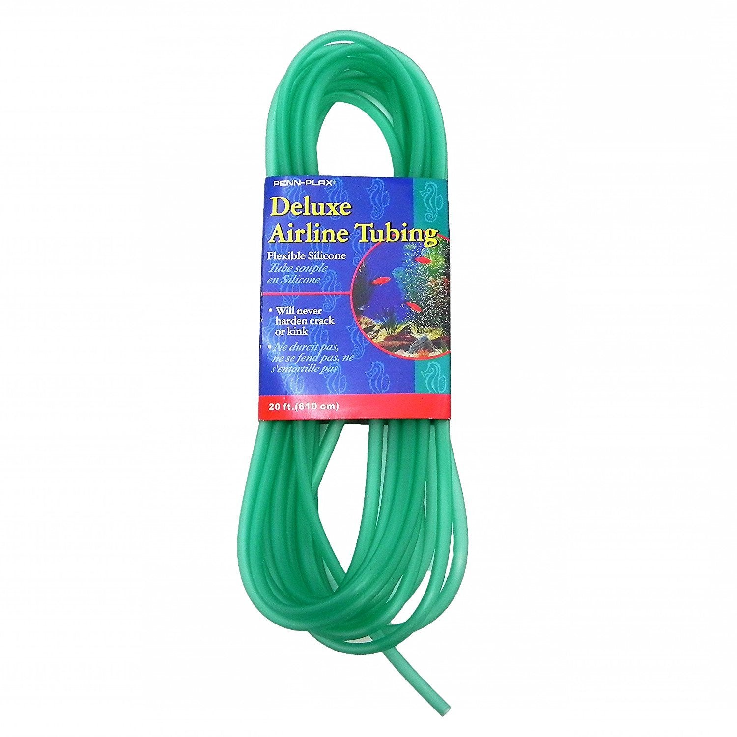 Penn-Plax Deluxe airline tubing 20ft coil for reliable air pump connections