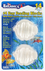 Penn-Plax Pro Balance 14-day vacation feeding blocks, fish-shaped, for simple fish care while away.