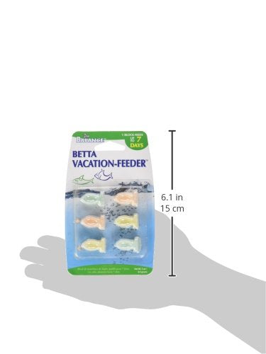 Penn-Plax Pro Balance Betta Blocks in tank showing compact blocks reduce mess.