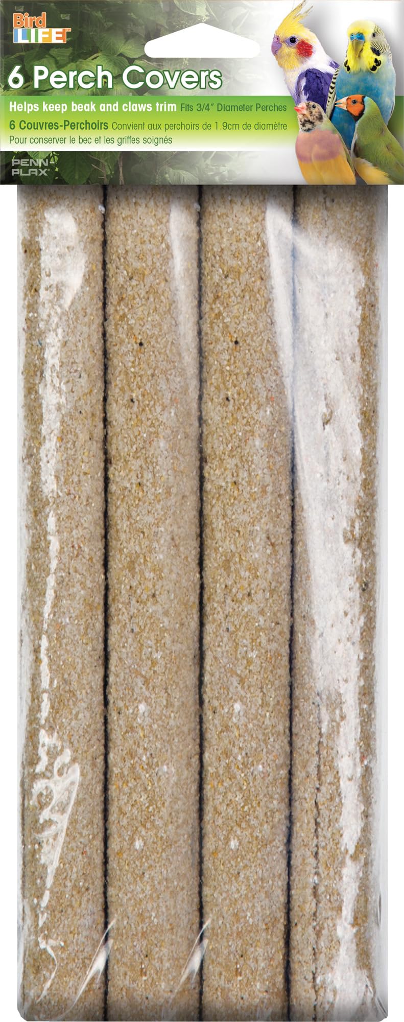 Penn-Plax sand perch cover large installation demonstrates easy fit on 3/4 inch perches