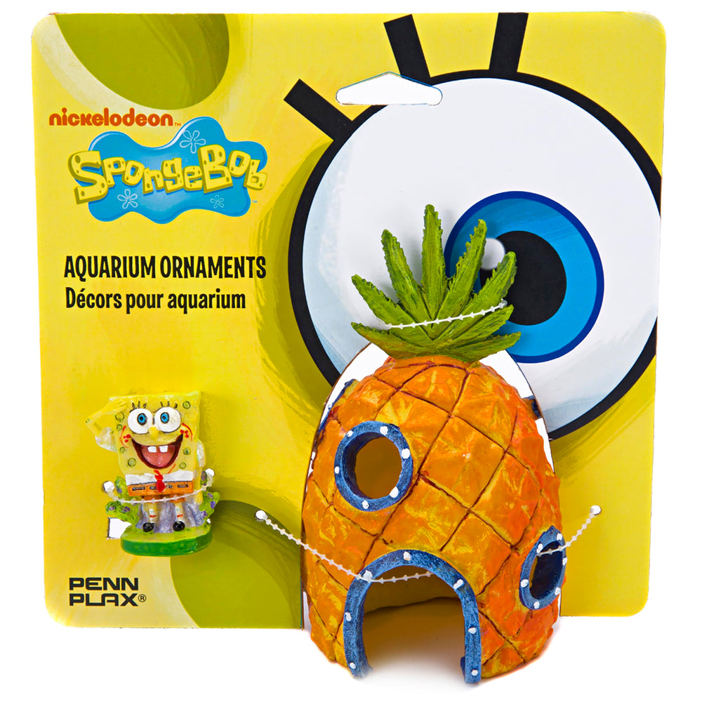 Penn-Plax Spongebob character ornament, 2-inch detail brightens freshwater tanks