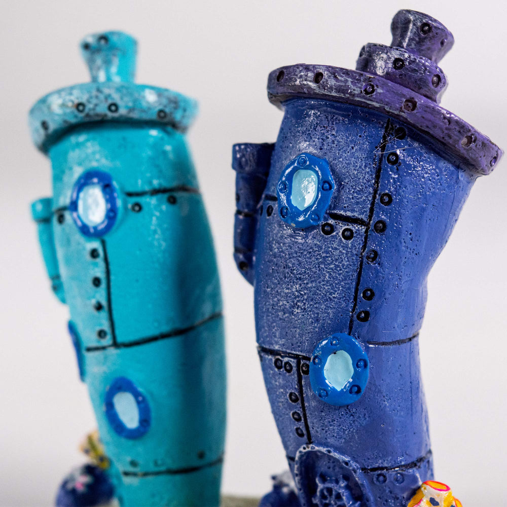 Penn-Plax SpongeBob durable resin ornament stands up to tank setup and cleaning.