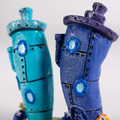 Penn-Plax SpongeBob durable resin ornament stands up to tank setup and cleaning.