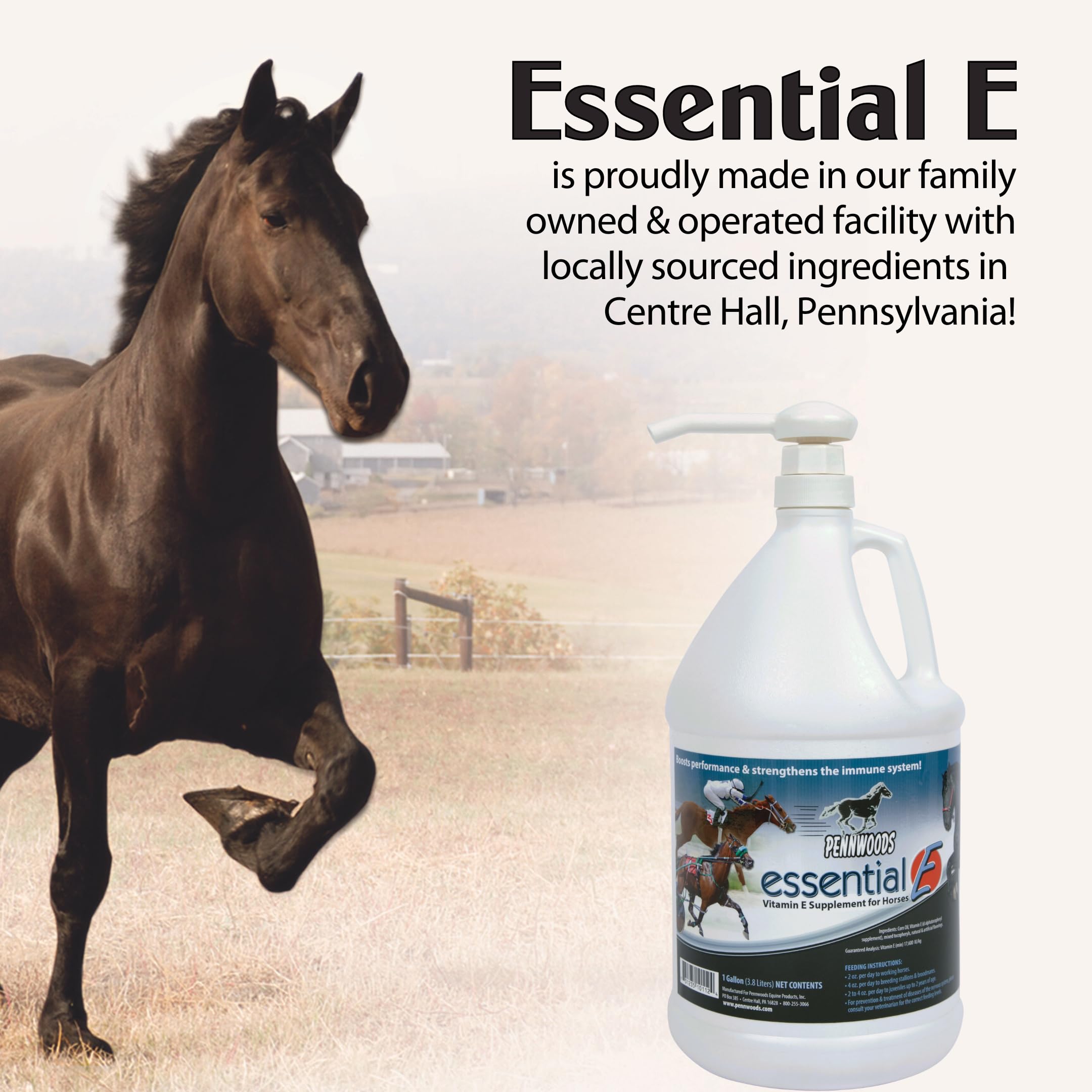 Pennwoods Essential E is made in Centre Hall, Pennsylvania.
