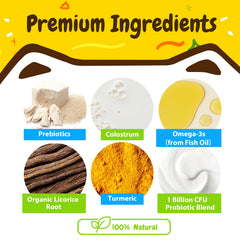 PENPENPET dog skin coat health chews for shiny fur.