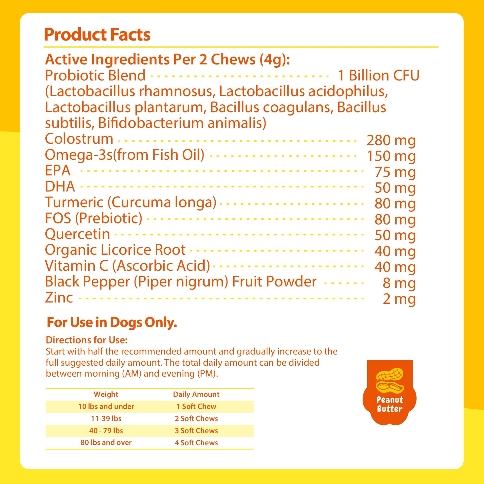 PENPENPET peanut butter soft chews for easy daily dosing.